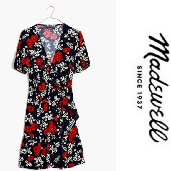 Madewell Dresses & Skirts - MADEWELL Floral Hillside Daisies Ruffle Mini